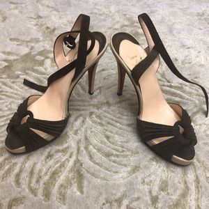 Louboutin Suede & Canvas Sandals